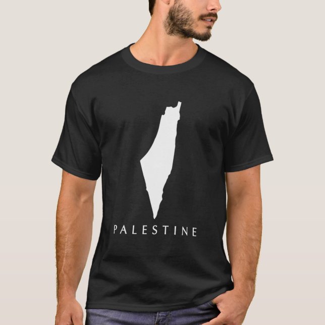 Liebe Palästina-Karte T-Shirt (Vorderseite)