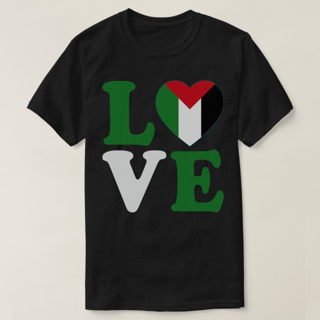Liebe Palästina T-Shirt (Design vorne)