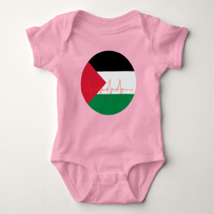 Liebe Palestine Heart Pulse ف س ط ل ن   Freie Palä Baby Strampler