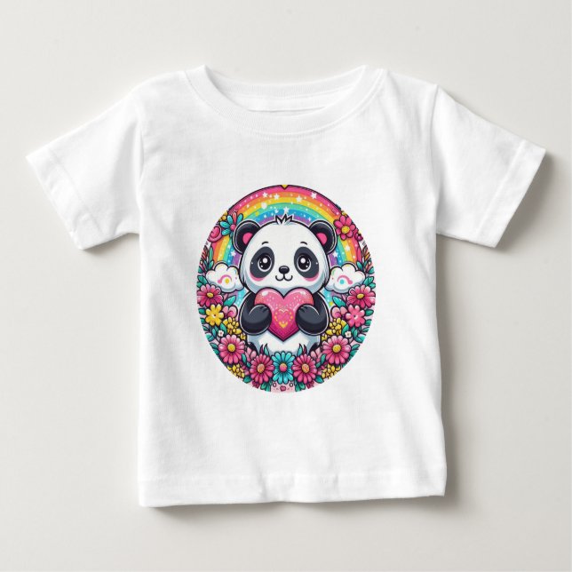 Liebe Panda Baby T-shirt (Vorderseite)