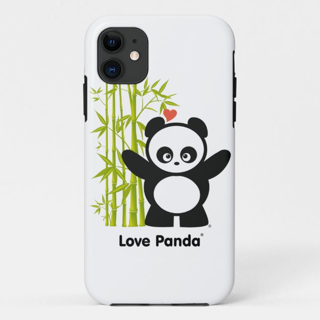 Liebe Panda® Case-Mate iPhone Hülle (Rückseite)