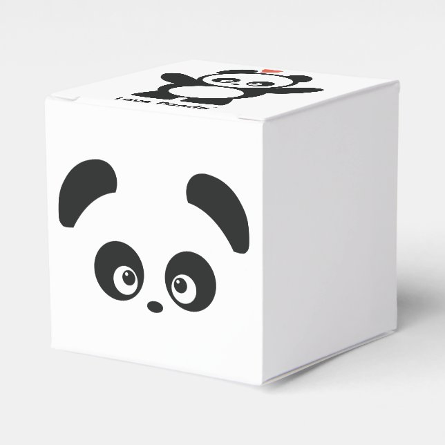 Liebe Panda® Gefälligkeitsboxen Geschenkschachtel (Vorderseite)