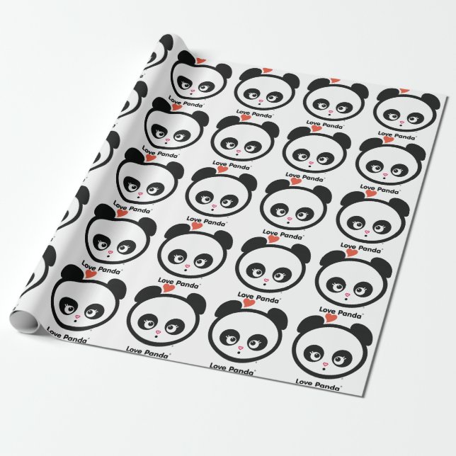 Liebe Panda® Geschenkpapier (Ungerollt)
