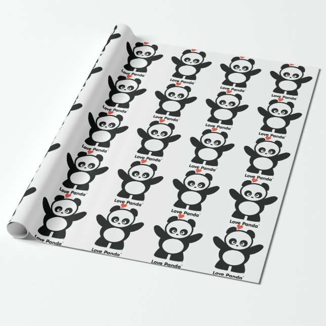 Liebe Panda® Geschenkpapier (Ungerollt)