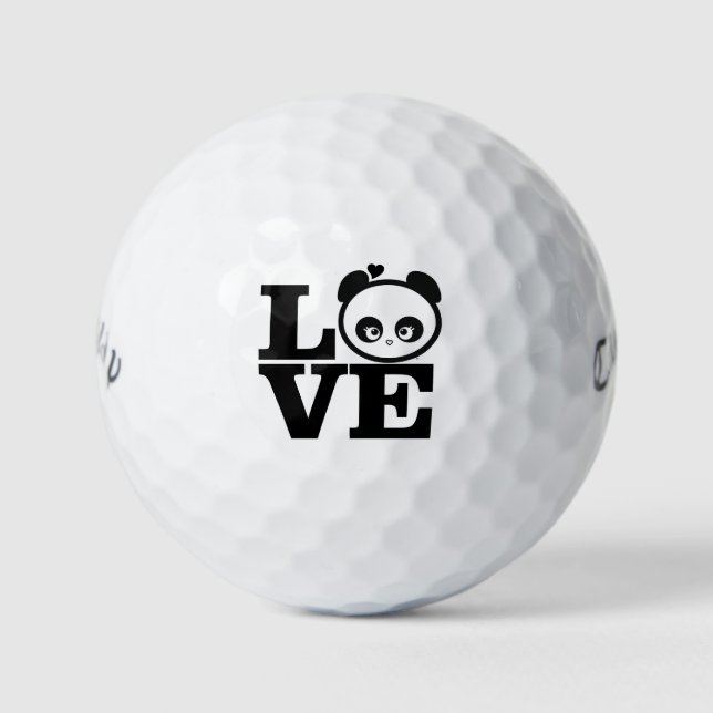 Liebe Panda® Golfball (Vorderseite)