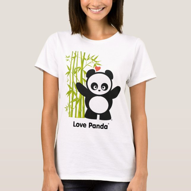 Liebe Panda® Ladys Long Sleeve T-Shirt (Vorderseite)