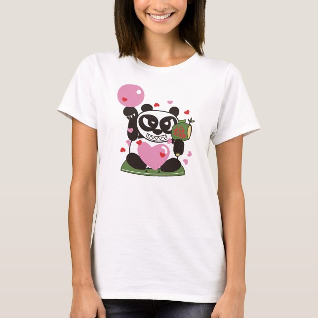 Liebe Panda Lucky God T-Shirt (Vorderseite)