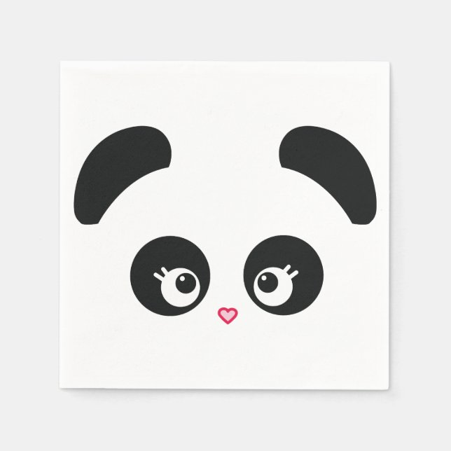 Liebe Panda® Papierservietten (Vorderseite)