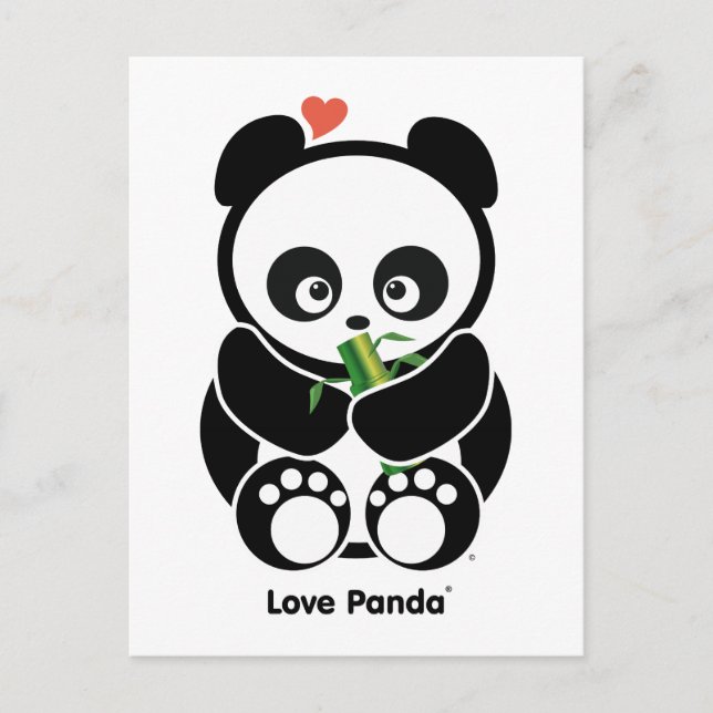 Liebe Panda® Postkarte (Vorderseite)