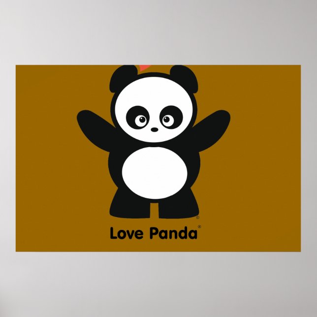 Liebe Panda® Prints Poster (Vorne)