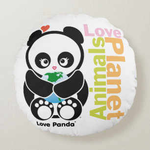 Liebe Panda® Rundes Kissen