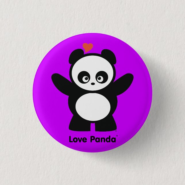 Liebe Panda®-Taste Button (Vorderseite)