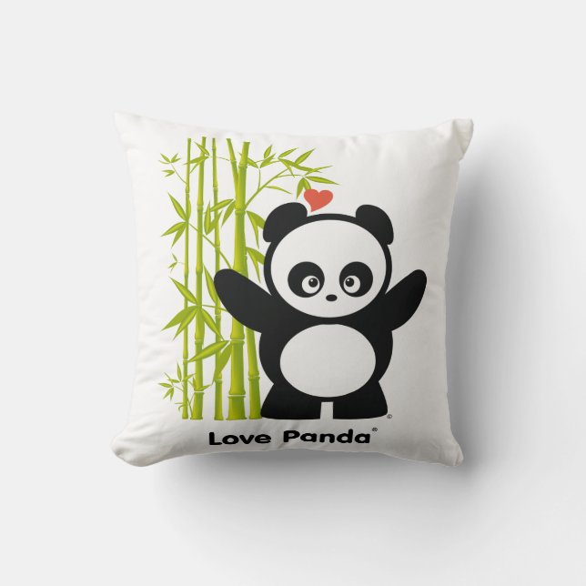 Liebe Panda® Throw-Kissen Kissen (Vorderseite)