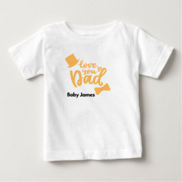 Liebe Papa Baby T-Shirt | Personalisiert