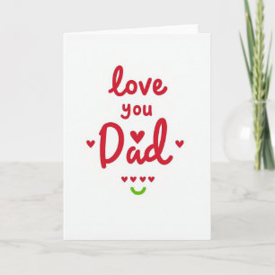 Liebe Papa, beste Karte ever