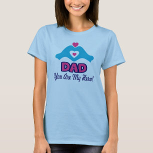 ❤↷Liebe Papa, du bist mein Held Vintage-inspiriert T-Shirt