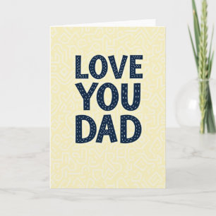 Liebe Papa Grafik-Karte Karte