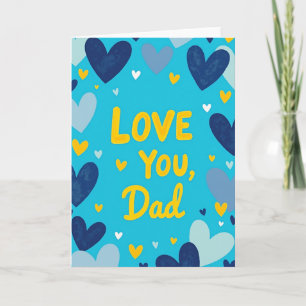 Liebe Papa Kunstkarte Karte