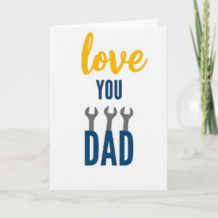 Liebe Papa Werkzeugkarte Karte
