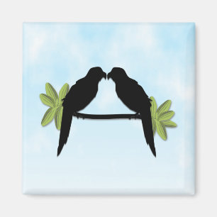 Liebe Papagei Magnet