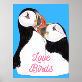 Liebe Papageientaucher Poster