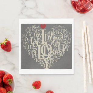Liebe Paper Napkin Serviette