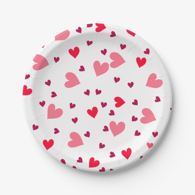 Liebe Papierplatte  Pappteller (Vorderseite)