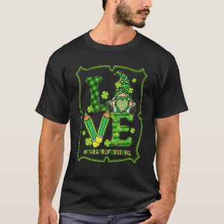 Liebe Para Leben Gnom Lustig St. Patrick's Day Sha T-Shirt