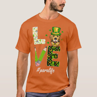 LIEBE Para Life Gnome Funny St Patricks Day Shamro T-Shirt