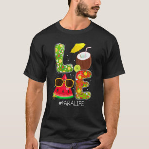 Liebe Para Life Off Duty Summer Vibes Beach Sunset T-Shirt
