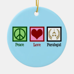 Liebe Paralegal Keramik Ornament