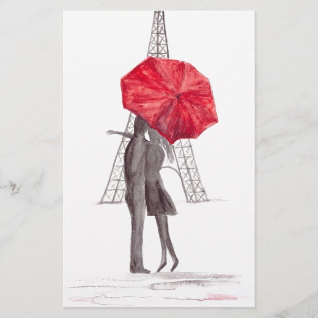 Liebe Paris Briefpapier (Vorderseite)
