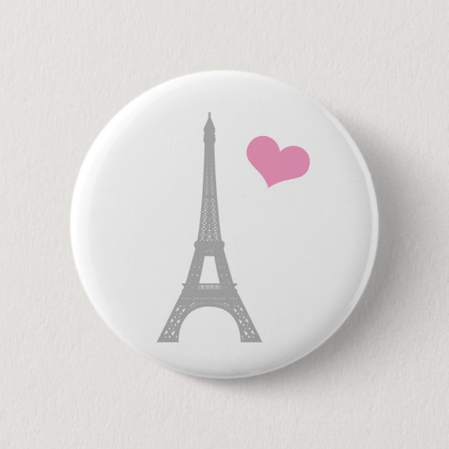 Liebe Paris Button Button (Vorderseite)