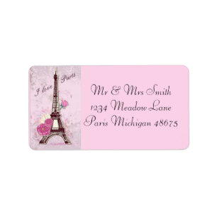 Liebe Paris der Adressen-Labels/I Adressaufkleber