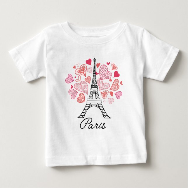 Liebe Paris, Frankreich Baby T-shirt (Vorderseite)