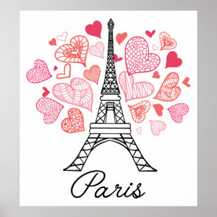 Liebe Paris, Frankreich Poster
