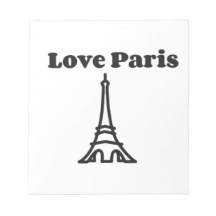 Liebe Paris Notizblock