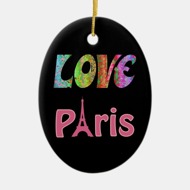 Liebe Paris Ornament (Vorne)