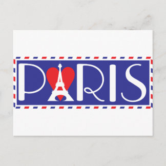 Liebe Paris Postkarte