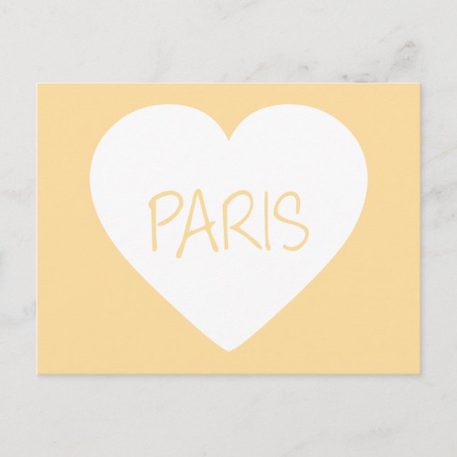 Liebe Paris Postkarte (Vorderseite)