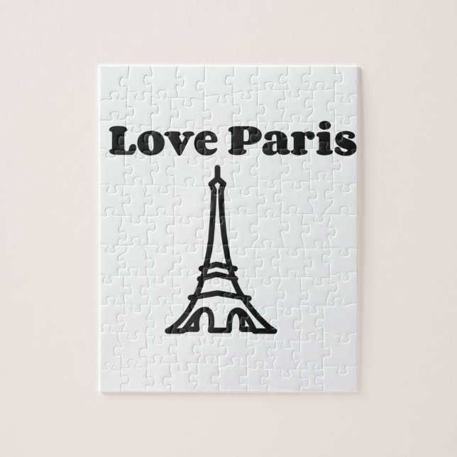 Liebe Paris Puzzle (Vertikal)
