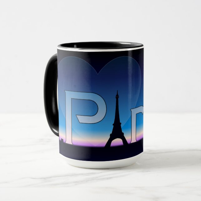 Liebe Paris Tasse (Vorderseite Links)