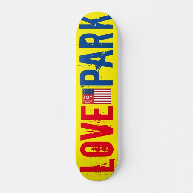 LIEBE PARK Skateboard, 7¾ Zoll Deck Skateboard (Vorne)