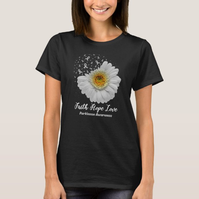 Liebe Parkinson Blume T-Shirt (Vorderseite)