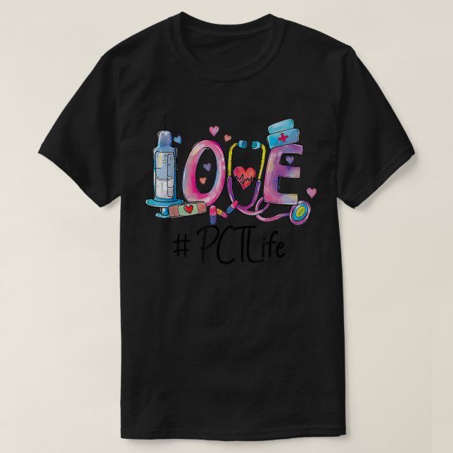 Liebe Patient Betreuungspersonal - PCT-Krankenpfle T-Shirt (Design vorne)