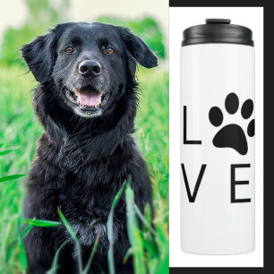 Liebe Paw Black Thermosbecher