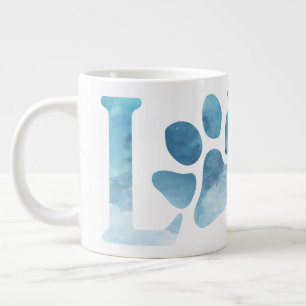 Liebe Paw Blue Jumbo-Tasse