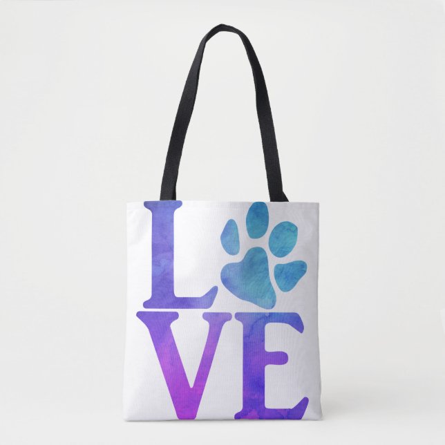 Liebe Paw Classic Blue und Lila (Vorderseite)