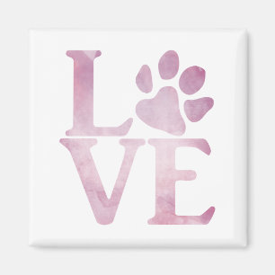Liebe Paw Classic Pink Magnet