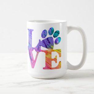 Liebe Paw druckt Kaffeetasse Tasse